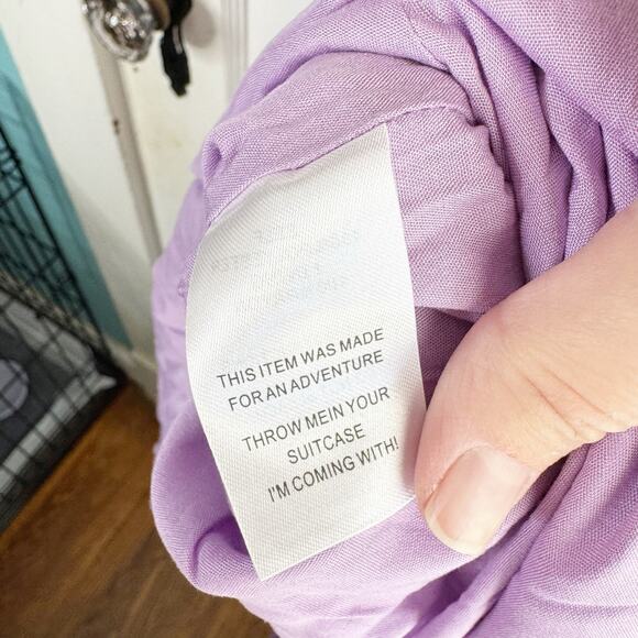 12th Tribe Ingrid Purple 3D Textured Floral Maxi Dress NEW Size Small S Flirty - Picture 15 of 15